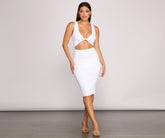 Twist of Style – Midikleid mit Cut-outs